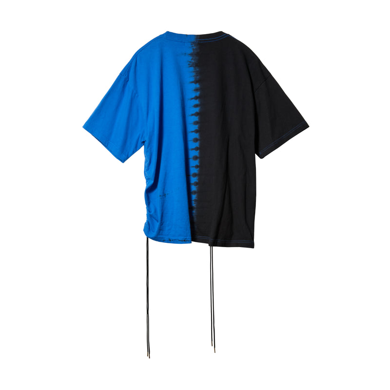 BLACK DYED CODE TEE / BLUE
