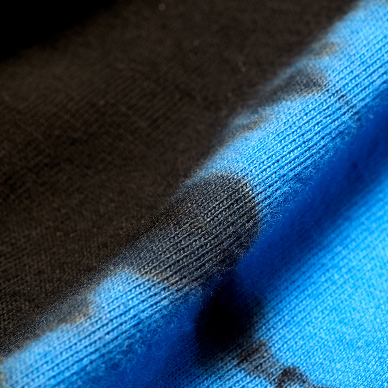 BLACK DYED CODE TEE / BLUE