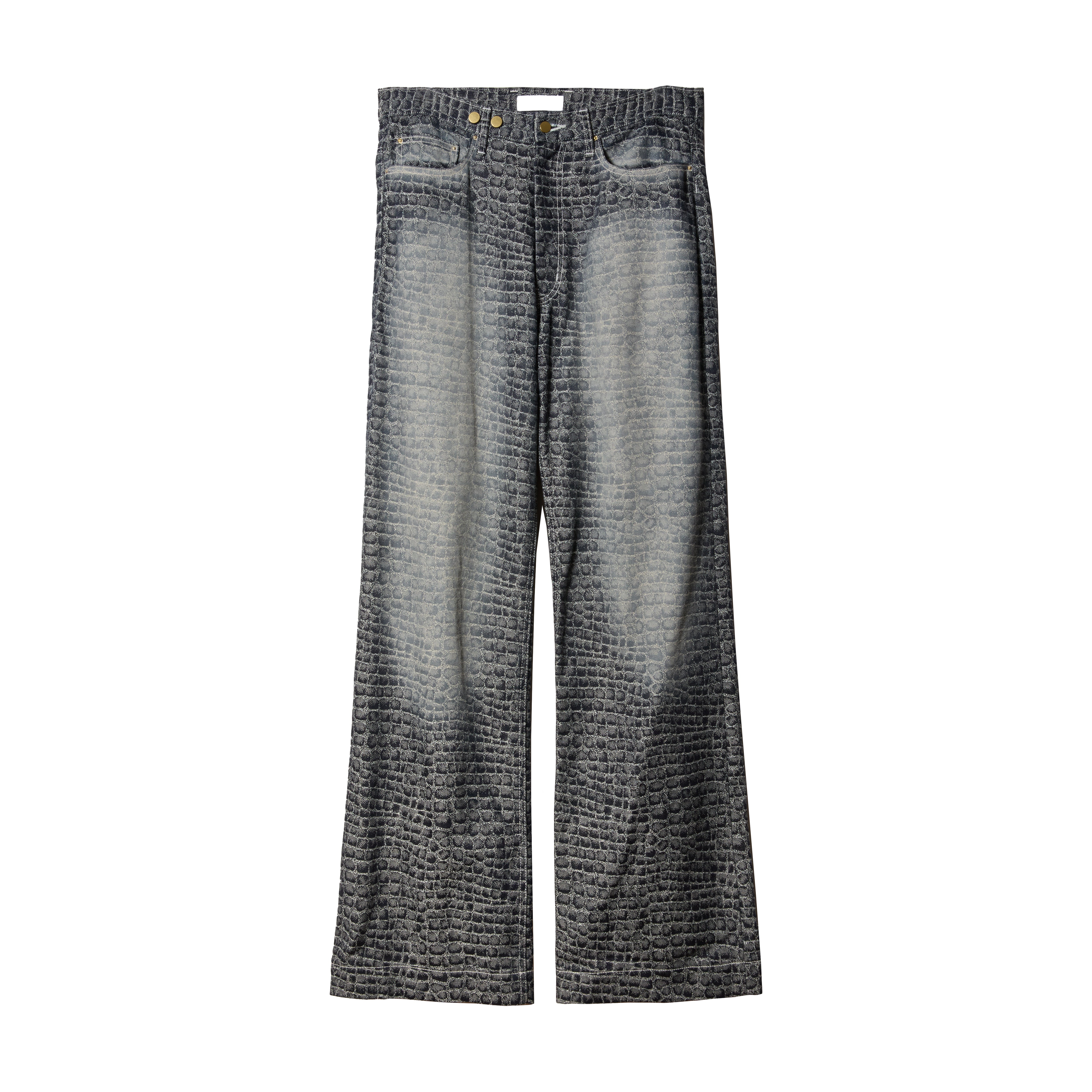 DENIM PANTS/ TEETH JACQUARD PATTERN – LIBRIO MENDONÇA