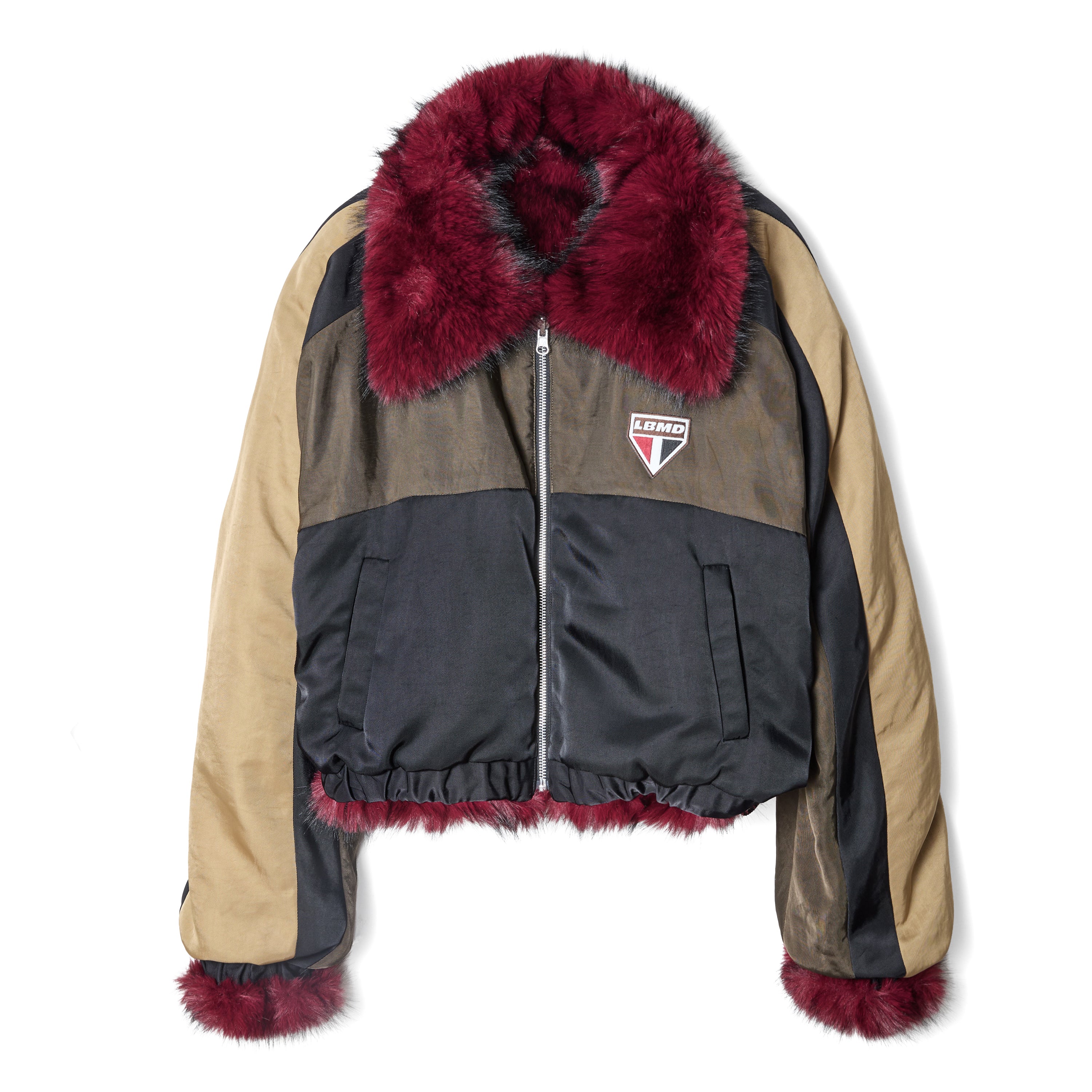 REVERSIBLE FUR JACKET / RED – LIBRIO MENDONÇA