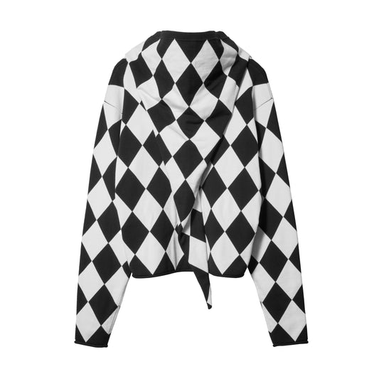 ARGILE KNIT CARDIGAN / BLACK WHITE