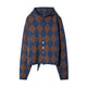 ARGILE KNIT CARDIGAN / NAVY BROWN