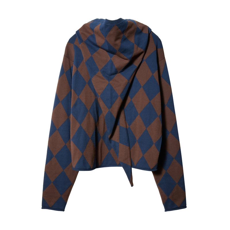 ARGILE KNIT CARDIGAN / NAVY BROWN