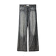 DENIM PANTS/ TEETH JACQUARD PATTERN