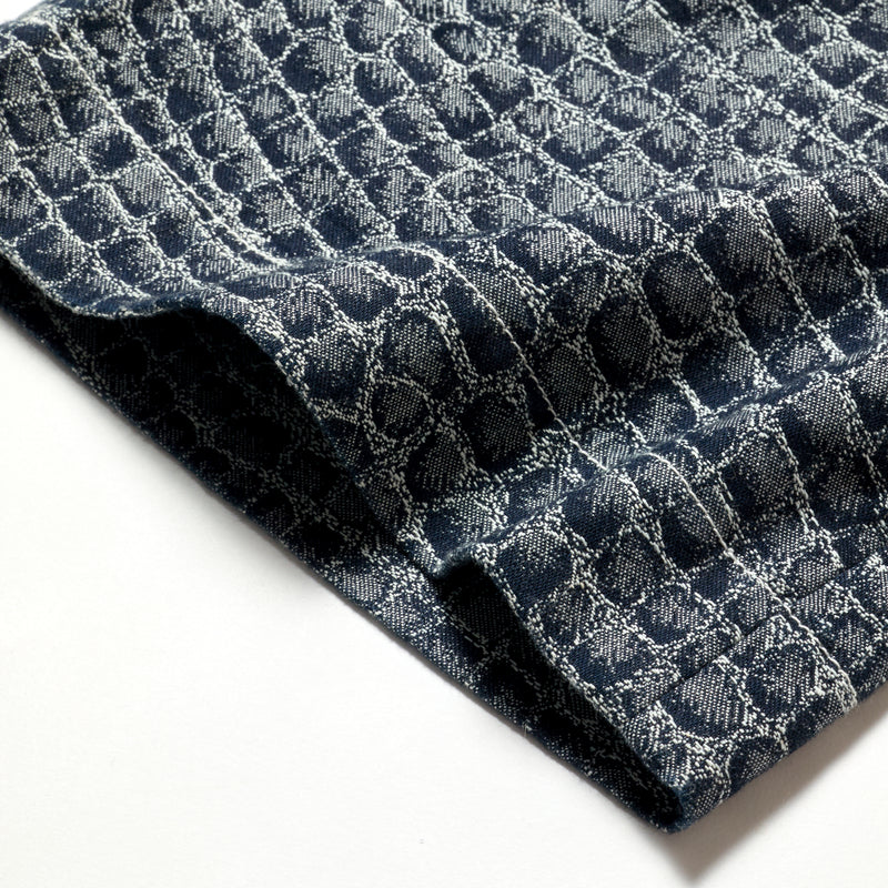 DENIM PANTS/ TEETH JACQUARD PATTERN