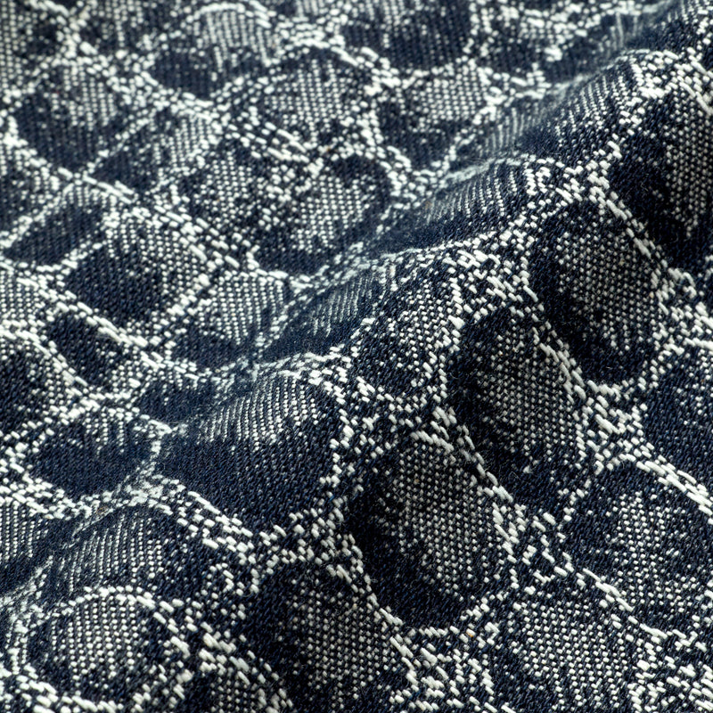 DENIM PANTS/ TEETH JACQUARD PATTERN