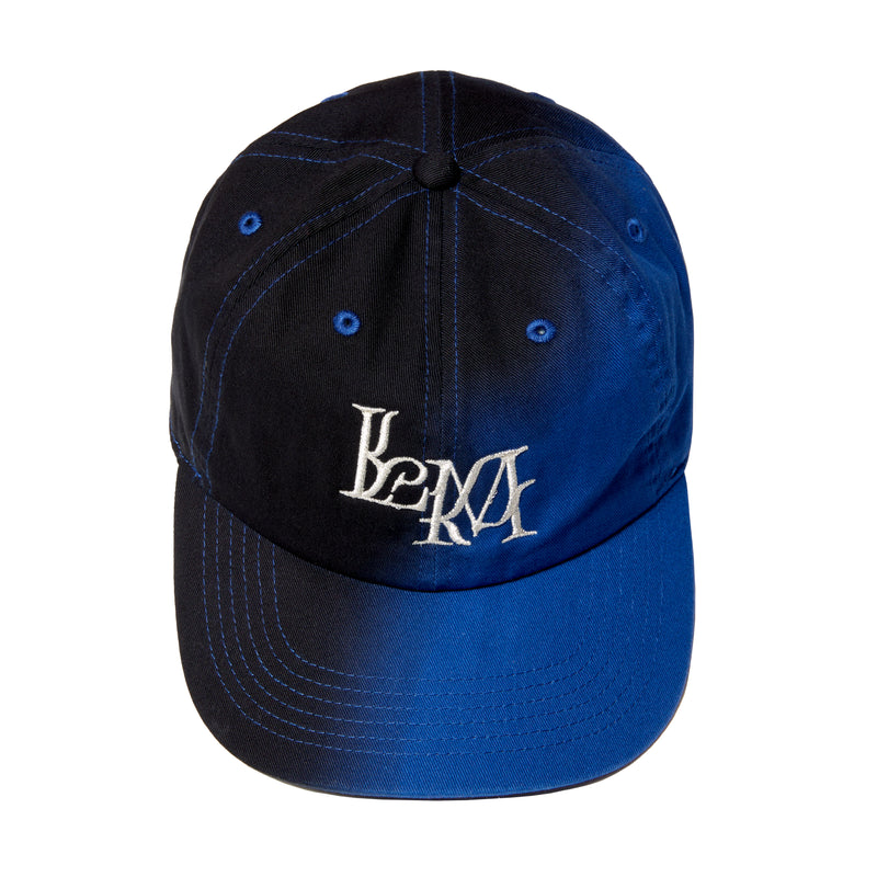 BLACK DYED "LM"CAP / BLUE