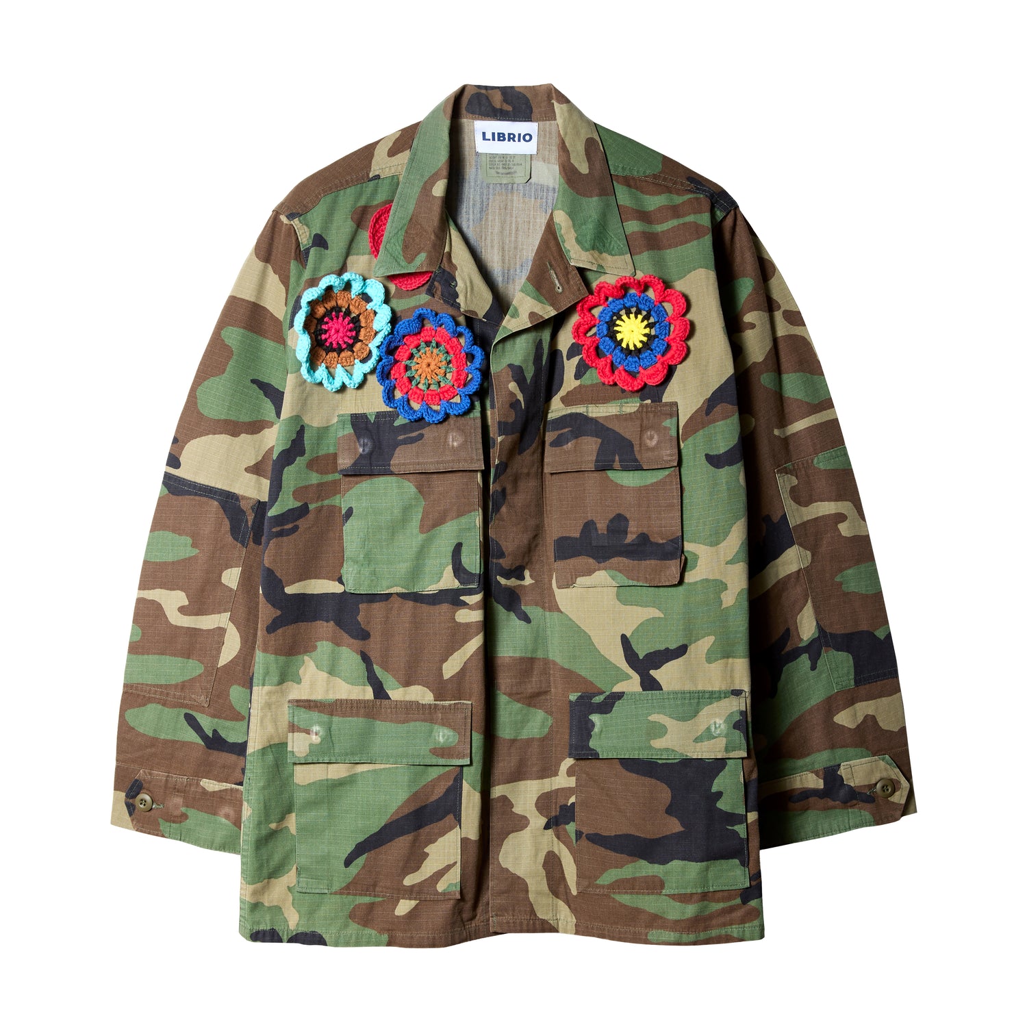 【LIBRIO】CROCHET REMAKE CAMO BDU JACKET