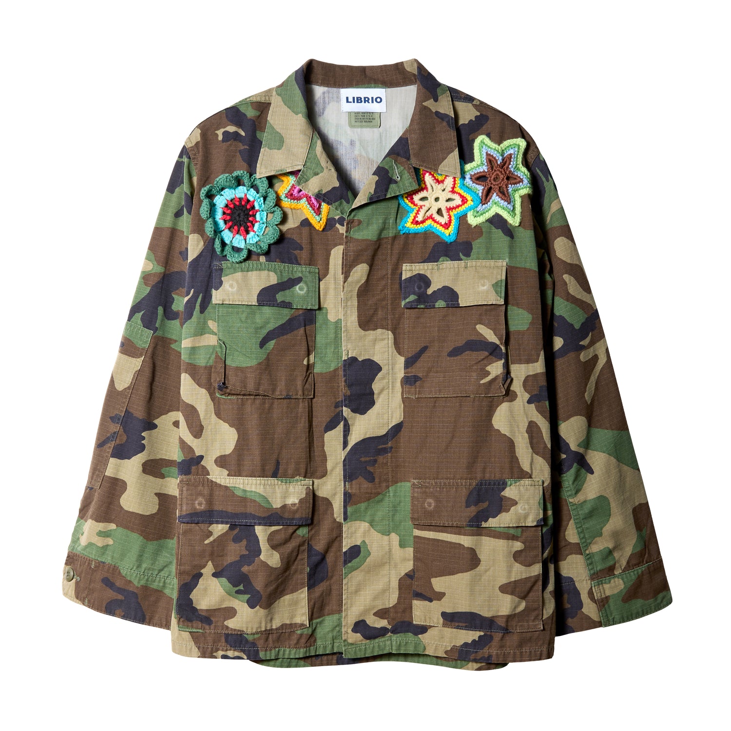 【LIBRIO】CROCHET REMAKE CAMO BDU JACKET
