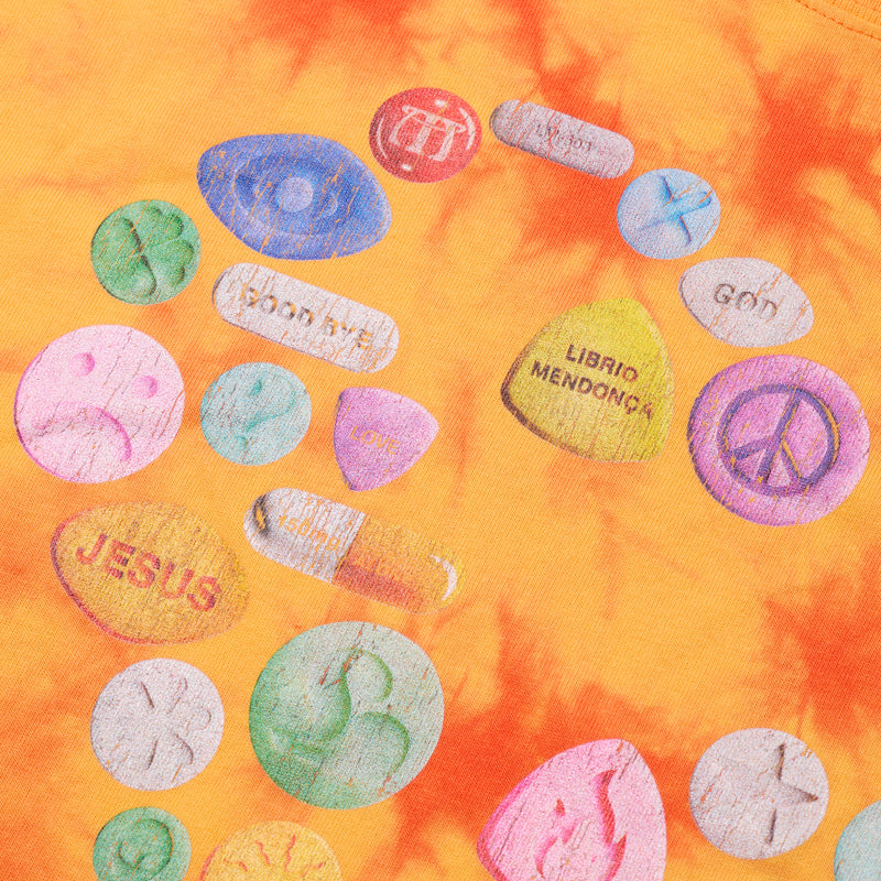 TIEDYE PILL TEE / BLACK