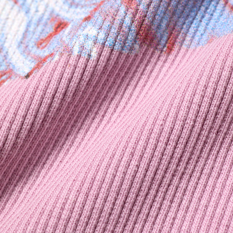 RIB FITTED TANK TOP / PINK