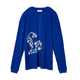 HENRY NECK WAFFLE TOP / BLUE