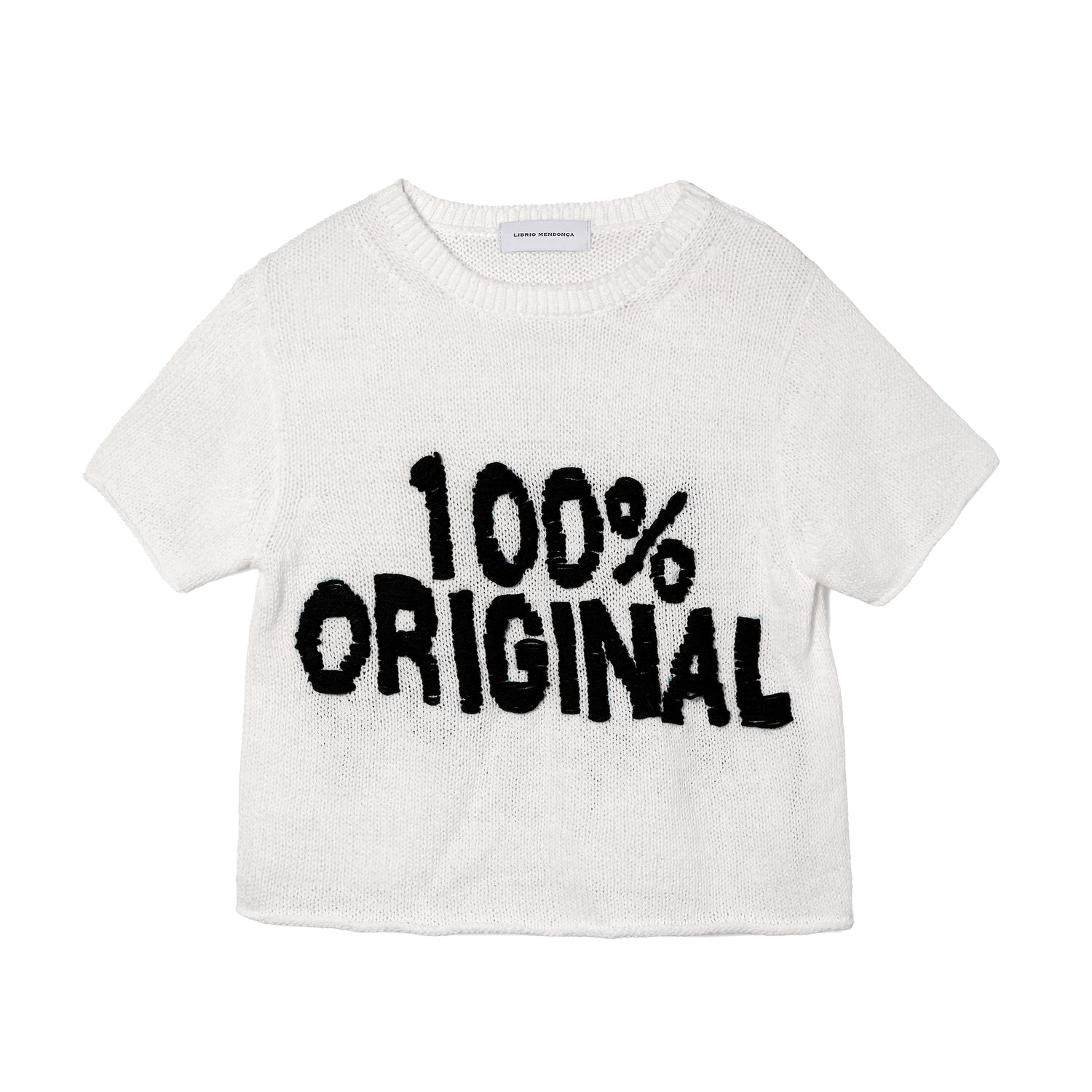 MESSAGE TEE / WHITE"100%ORIGINAL"