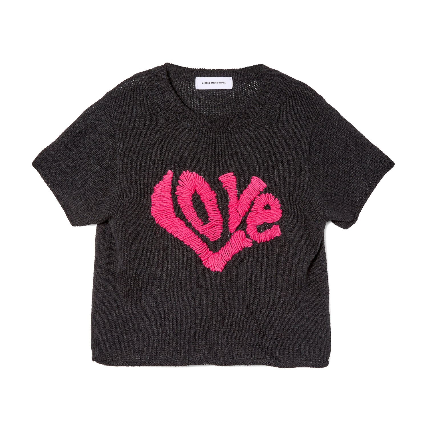 MESSAGE TEE / BLACK"LOVE"