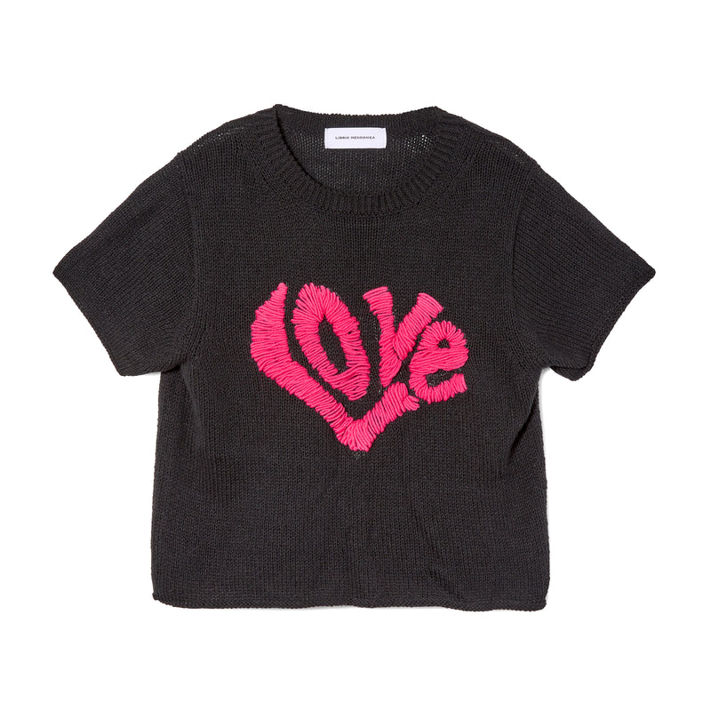 MESSAGE TEE / BLACK"LOVE"