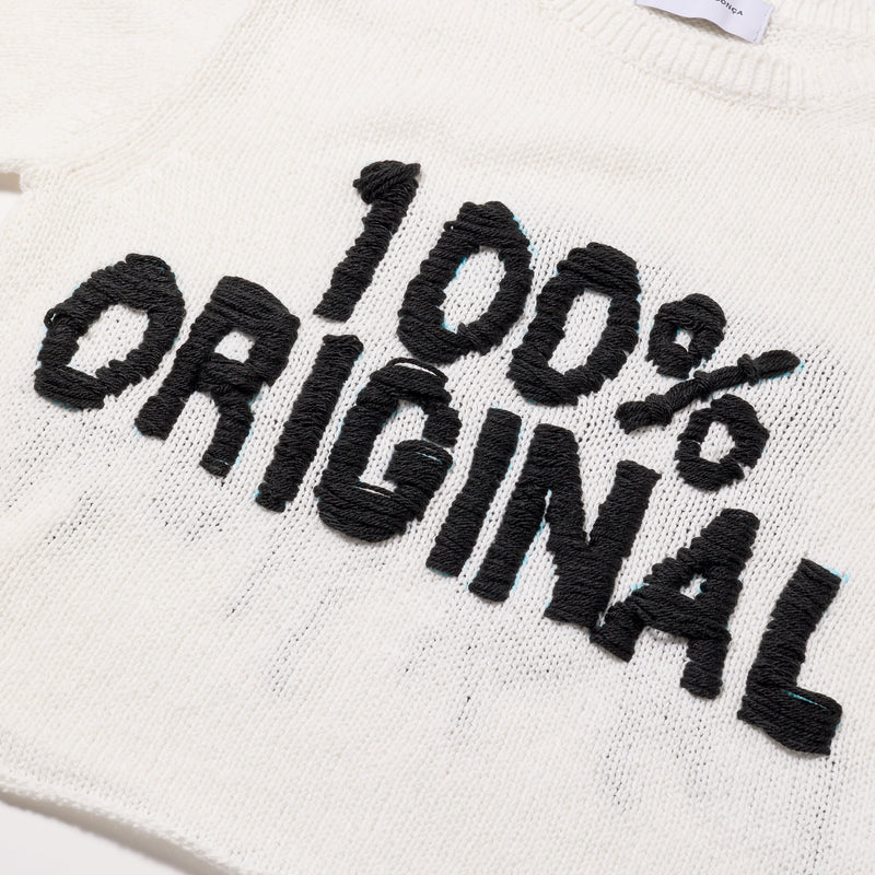 MESSAGE TEE / WHITE"100%ORIGINAL"