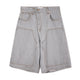 DOUBLE KNEES HALF PANTS / GRAY