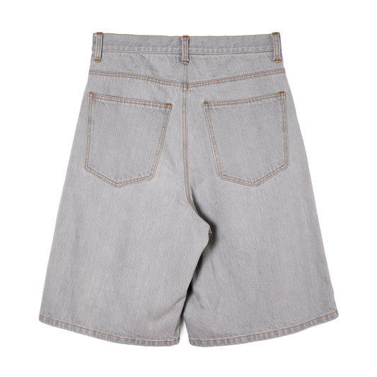 DOUBLE KNEES HALF PANTS / GRAY
