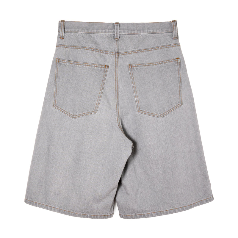 DOUBLE KNEES HALF PANTS / GRAY