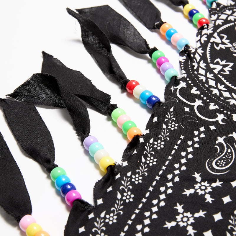 BIGSIZE HEART FRINGE BANDANA