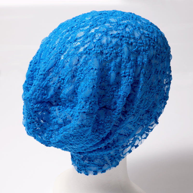 LACE BEANIE / BLUE
