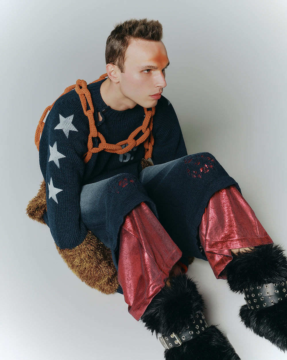 KNIT FUR BOTTLENECK PULLOVER / PURPLE – LIBRIO MENDONÇA