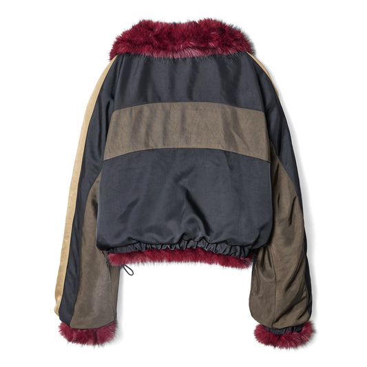 REVERSIBLE FUR JACKET / RED